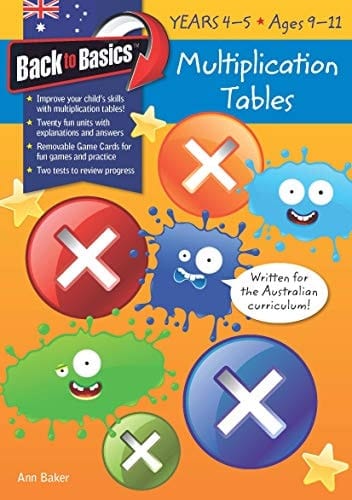 Multiplication Tables Years 4-5, Ages 9-11