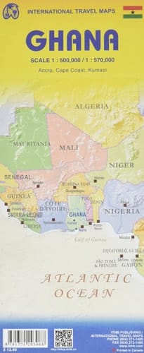 Ghana Travel Map Reference