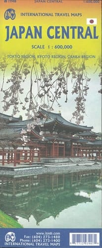 Japan Central Travel Reference Map 1:600k