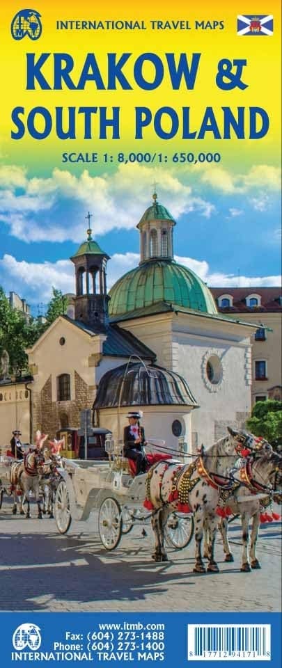 Krakow and Poland South Travel Reference Map 2024 edi