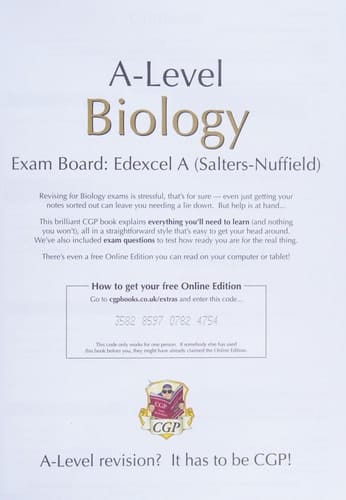 A-Level Biology Exam Board: Edexcel a (Salters-Nuffield): Complete Revision and Practice