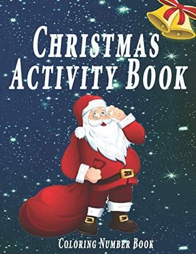 Christmas Activity Book Coloring Number Book