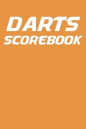 Darts Scorebook 6x9 Darts Scorekeeper with Checkout Chart and 100 Scorecards