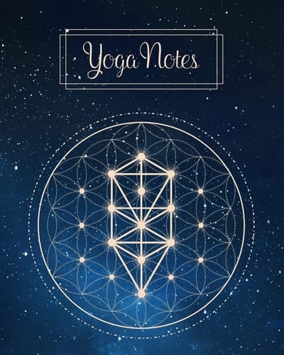 Yoga Teacher Training Composition Notebook/Journal College Ruled with Blue Universe Cover