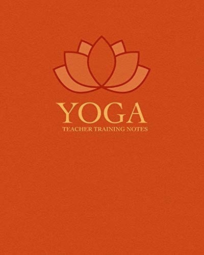 Yoga Teacher Training Composition Notebook/Journal College Ruled with Stylized Orange Lotus Cover