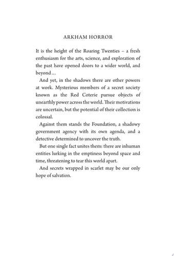 Secrets in Scarlet An Arkham Horror Anthology