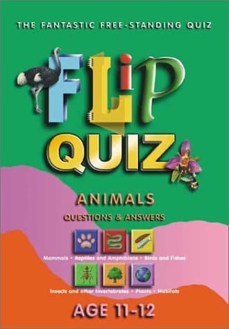 Flip Quiz Animals Questions & Answers, Age 11-12