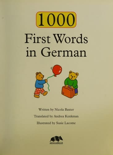 1000 First Words in German