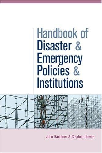handbook of disaster and emergency policies and institutions