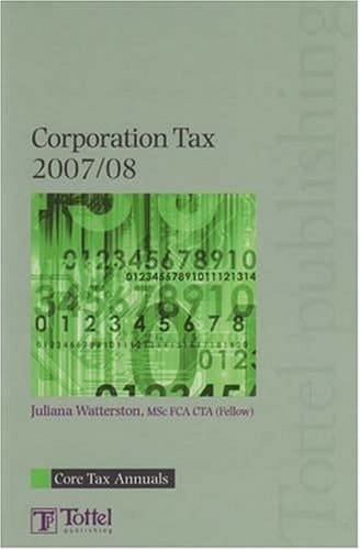Corporation Tax 2007-08