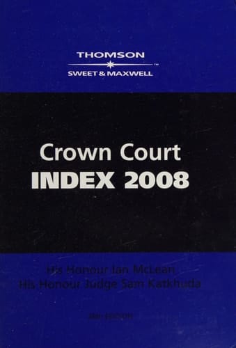 Crown Court Index 2008