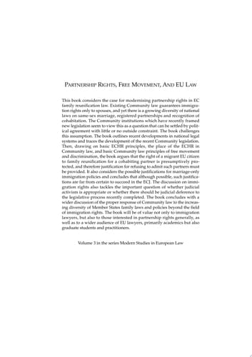 Partnership Rights, Free Movement, and EU Law