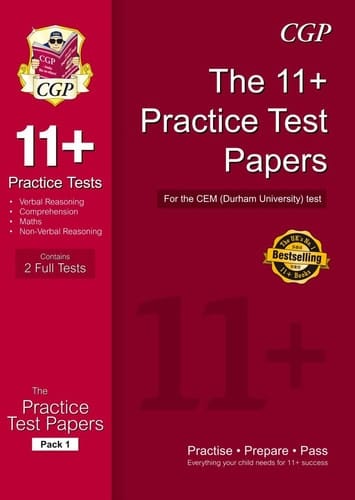 The 11+ CEM Practice Test Papers For the CEM (Durham University) Test