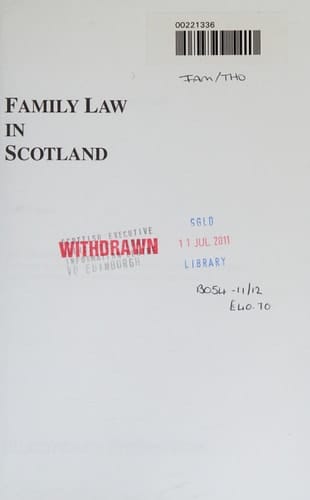 Family Law in Scotland