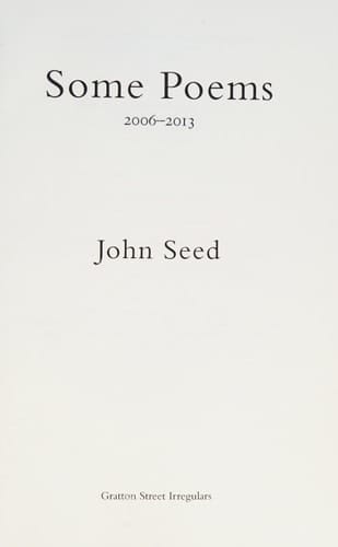 Some Poems 2006-2013