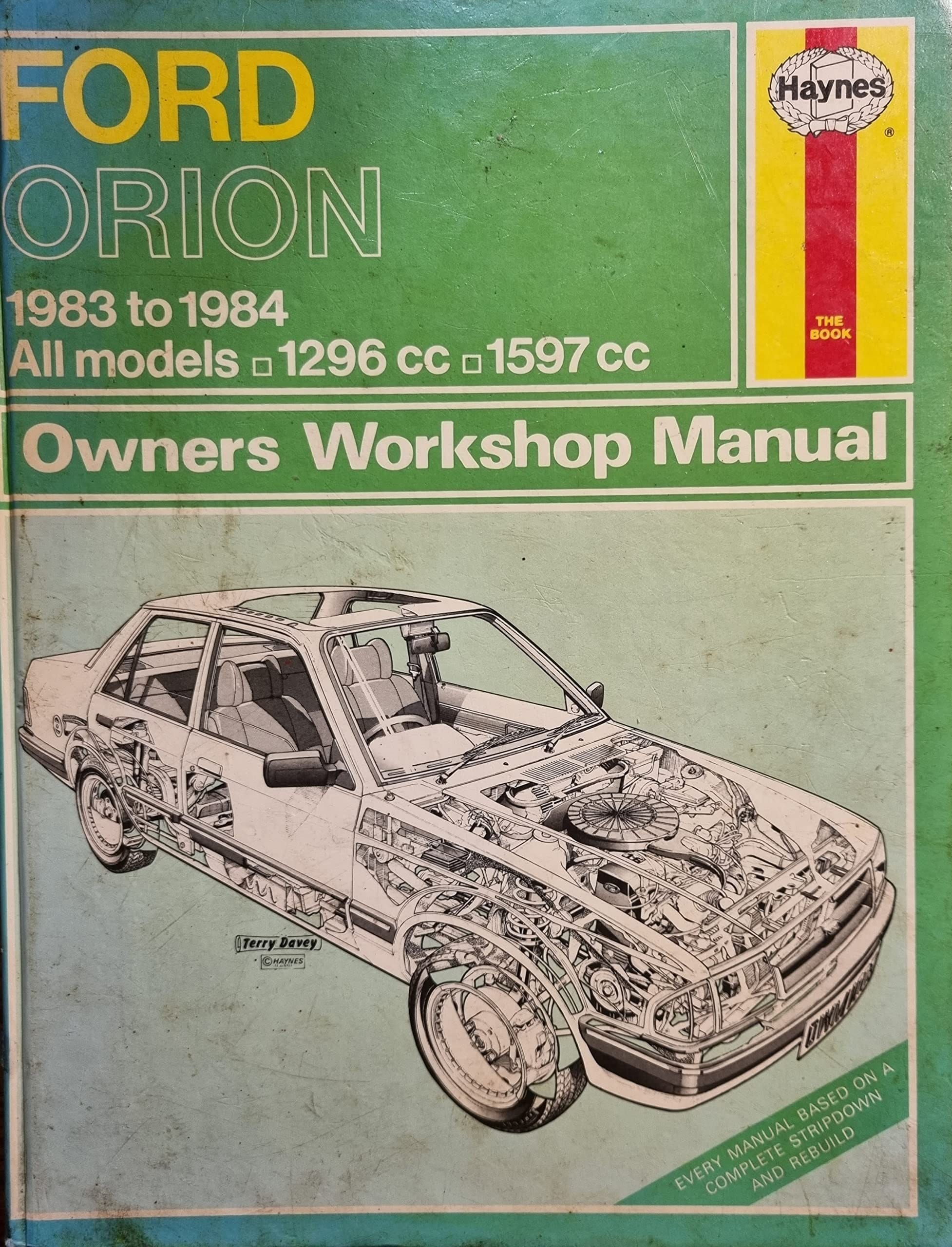 Ford Orion Owners Workshop Manual