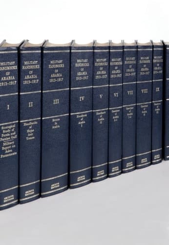 A Collection of First World War Military Handbooks of Arabia 1913-1917 10 Volume Set Including Boxed Maps