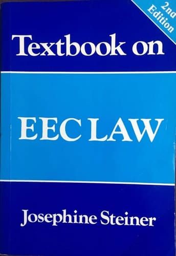 Textbook on EEC Law