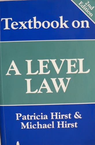 Textbook on 'A' Level Law