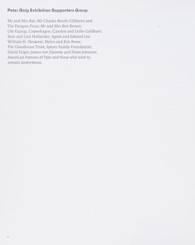 PETER DOIG (PAPERBACK) /ANGLAIS