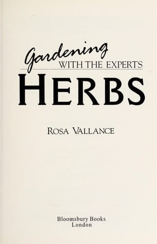 Herb Gardening
