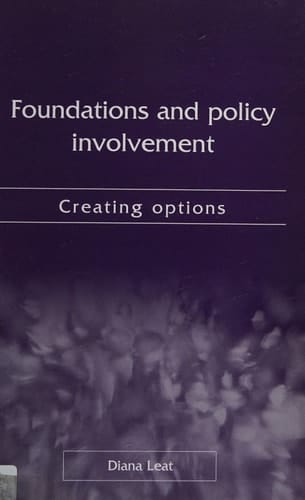 Foundations and Policy Involvement Creating Options