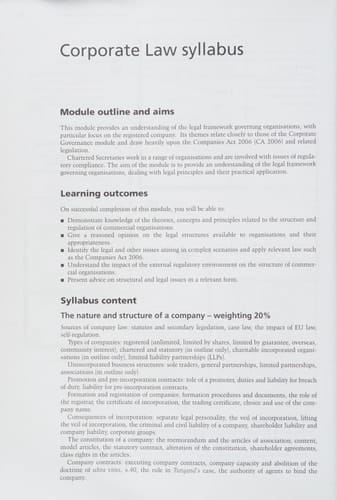 Corporate Law