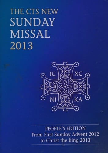 Cts New Sunday Missal 2013