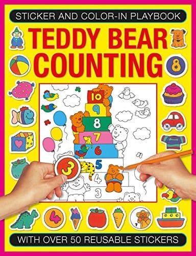 Sticker and Color-In Playbook Teddy Bear Counting