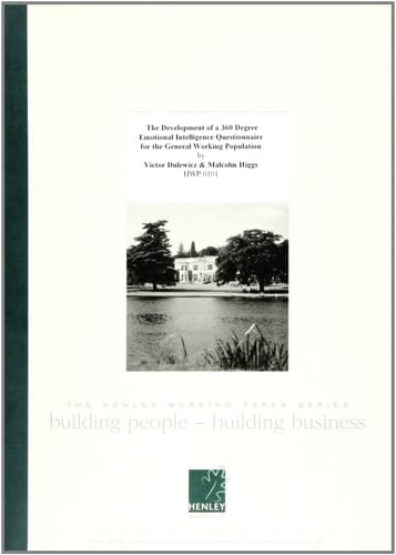 The Development of a 360 Degree Emotional Intelligence Questionnaire for the General Working Population
