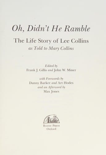 Oh, Didn't He Ramble (Bayou Jazz Lives)