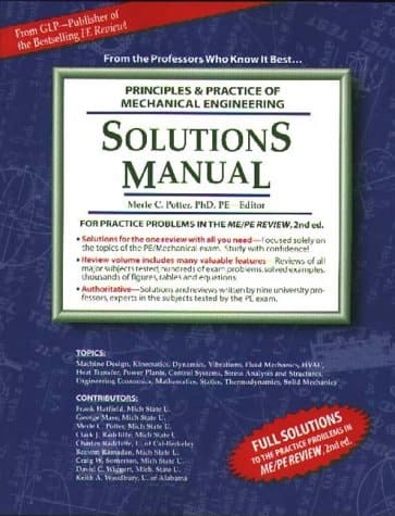 Principles and Practice of Mechanical Engineering For Practice Problems in the ME/PE Review