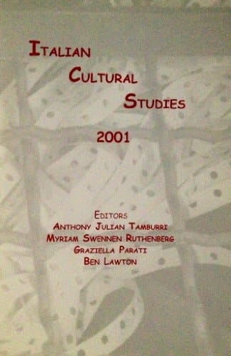 Italian Cultural Studies 2001 (VIA Folios)