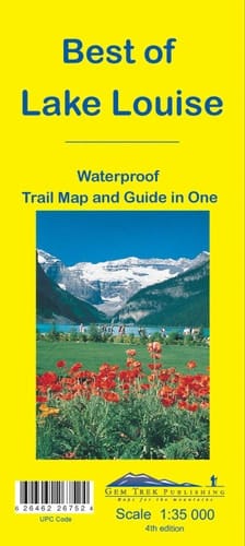 Best of Lake Louise Waterproof Trail Map and Guide in One