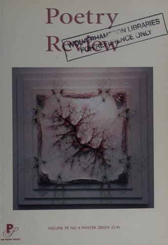Poetry Review Winter 2003-4