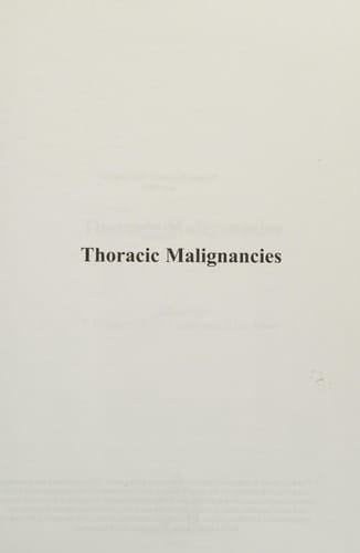 Thoracic Malignancies
