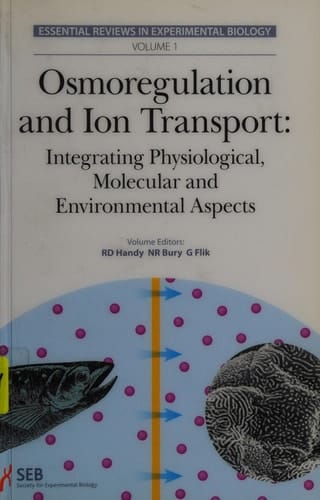 Osmoregulation and Ion Transport Integrating Physiological, Molecular and Environmental Aspects