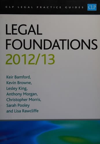 Legal Foundations 2012/2013