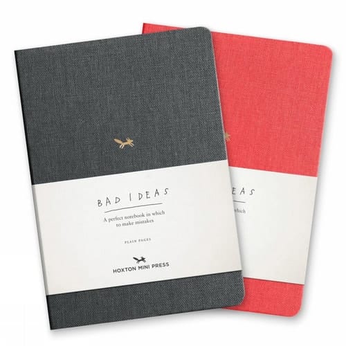 A Notebook for Bad Ideas (red/lined) A perfect notebook in which to risk imperfection