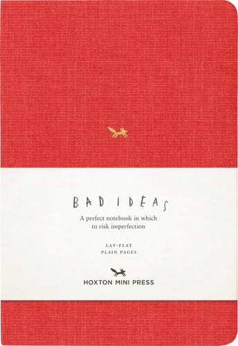A Notebook for Bad Ideas (red/unlined) A perfect notebook in which to risk imperfection