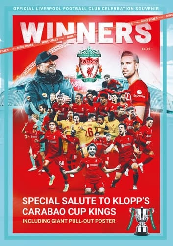 Winners Nine Times Special Salute to Klopps Carabao Cup Kings