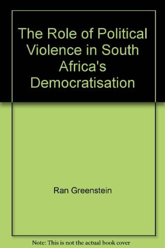 The Role of Political Violence in South Africa's Democratisation