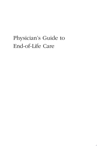 Physician's Guide to End-of-life Care