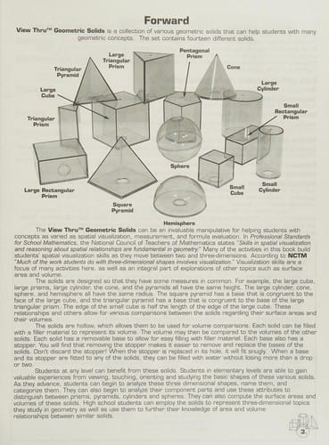 Explorations with View-Thru Geometric Solids