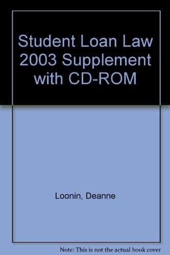 Student Loan Law 2003 Supplement