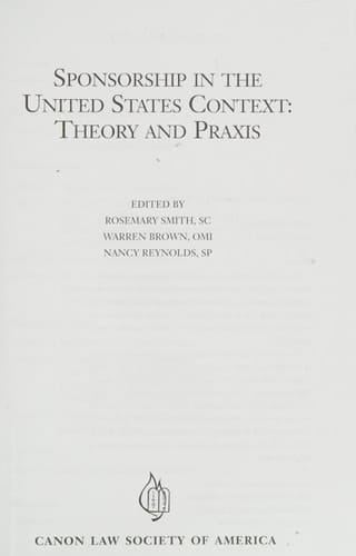 Sponsorship in the United States Context Theory and Praxis