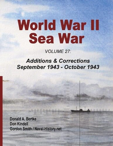 World War II Sea War - Additions & Corrections September 1943 - October 1943