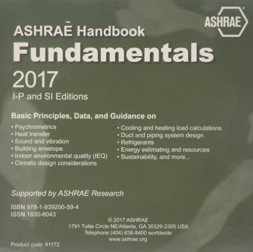 2017 ASHRAE Handbook Fundamentals