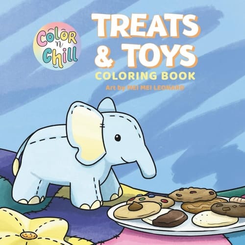 Treats & Toys: A Fun & Easy Coloring Book for Adults and Teens Featuring Sweet Snacks and Playful Toys for Joyful Relaxation (Color 'n Chill)