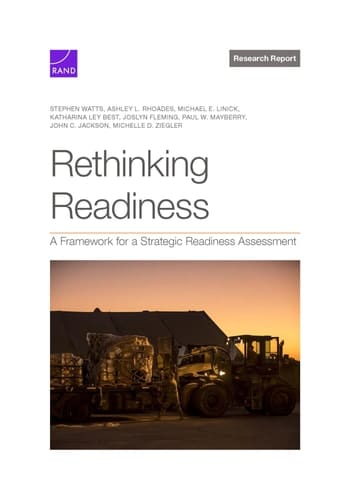 Rethinking Readiness A Framework for a Strategic Readiness Assessment